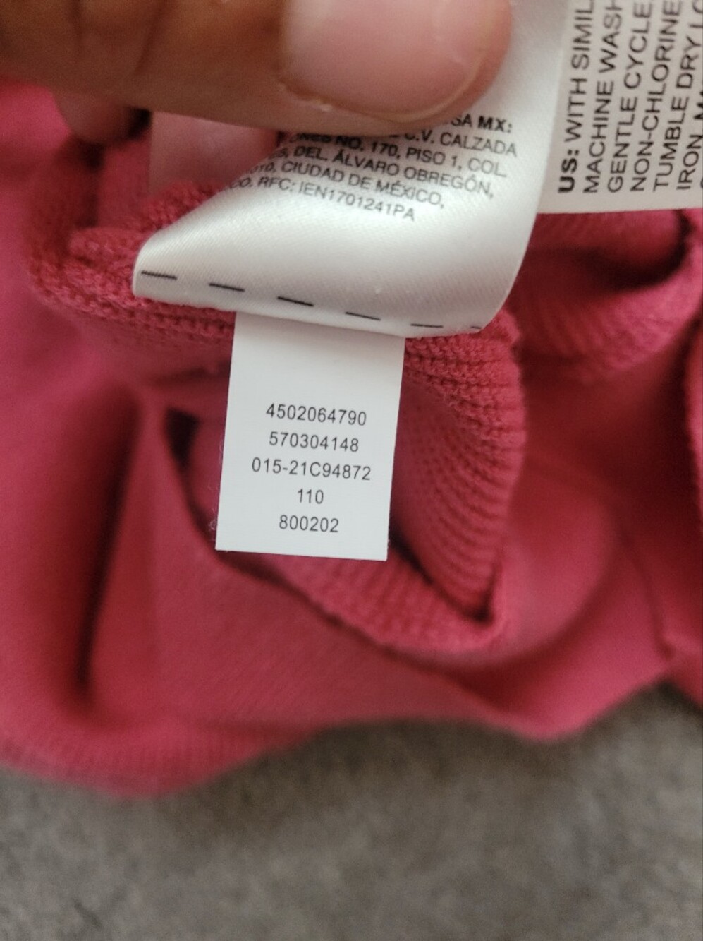 Chico's Cotton Cashmere Blend Ribbed Knit Sweater Pink Size 1 / Medium - Picture 6 of 7